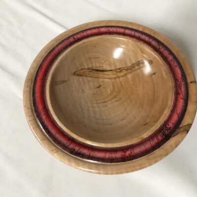 Maple Red Rim Bowl